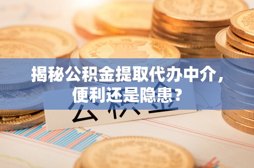泾县揭秘公积金提取代办中介，便利还是隐患？