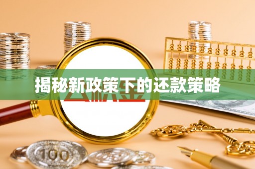 泾县揭秘新政策下的还款策略