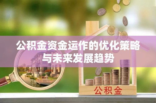 泾县公积金资金运作的优化策略与未来发展趋势