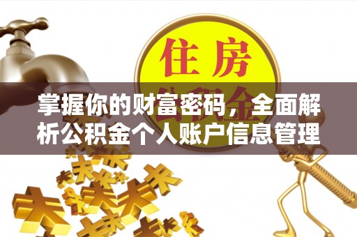 泾县掌握你的财富密码，全面解析公积金个人账户信息管理与优化