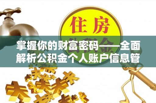 泾县掌握你的财富密码——全面解析公积金个人账户信息管理与优化
