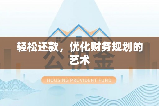 泾县轻松还款，优化财务规划的艺术