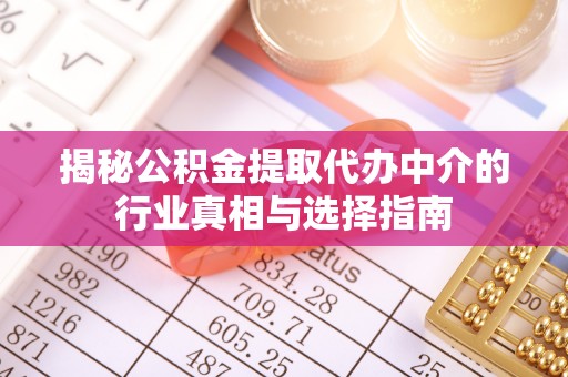 泾县揭秘公积金提取代办中介的行业真相与选择指南