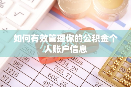 泾县如何有效管理你的公积金个人账户信息