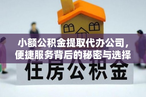 泾县小额公积金提取代办公司，便捷服务背后的秘密与选择指南