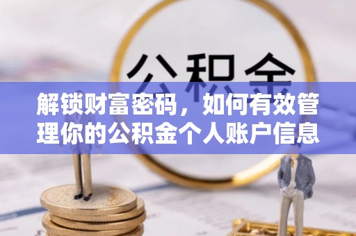 泾县解锁财富密码，如何有效管理你的公积金个人账户信息