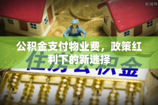 泾县公积金支付物业费，政策红利下的新选择
