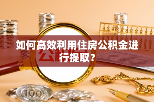 泾县如何高效利用住房公积金进行提取？